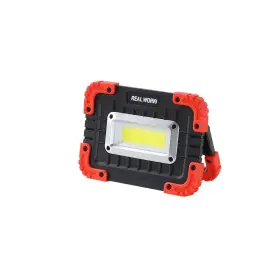 66808 Realwork 2000 Lumen Portable Work Light 2-mode Hi/lo 180 Foldable Handle With 6aa Battery