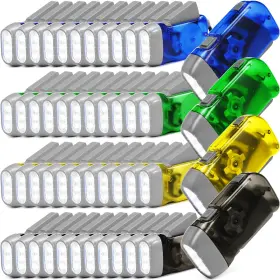 Retisee B0f6rl5xcr 48 Pcs Hand Crank Flashlight No Battery Required Torch Light Manual