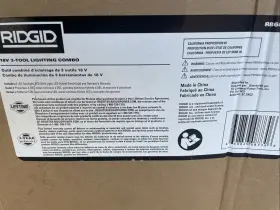 R86689ksbn Ridgid 18v 3 -tool Lighting Combo Kit