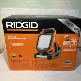 R86902ksb Ridgid 18v Cordless Flood Light Kit With 2.0 Ah Battery And Charger