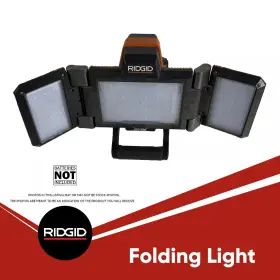 R8694221b Ridgid Tools R8694221 Hybrid Folding Panel Light 18v Tool Only