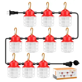Riuvao 710946507104 100ft Construction String Lights 150w 15000lm Super Bright Led Work Light