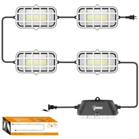 Ip67 Riuvao 717018327387 50ft Led Construction String Lights 75w 7500lm Waterproof Wor
