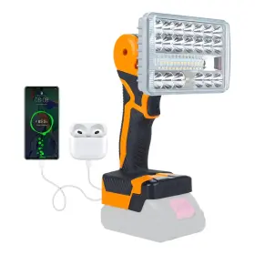 R-kkled-l-01 Riwelf Cordless Led Work Light Compatible With Dewalt 20v Battery Portable
