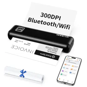 Rongta 798156388010 Portable Printers Wireless For Travel Bluetooth Thermal Inkless Print