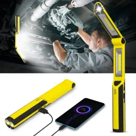 Uk-jf719au Ropelux Work Light Rechargeable Led 1500 Lumens Portable Flashli