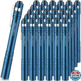 B0ffgp5v4f Rossesay 30 Pack Mini Pen Flashlights Led Pocket Lights Aluminum Clips Small Han