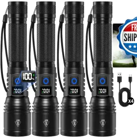 B0g3pd3v9f Ruboliy Rechargeable Flashlights High Lumens 4pack Super Bright Flashlight