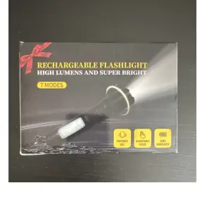 X004thpgpf Ruboliy 6pc Rechargeable Flashlight High Lumens Adjustable Focus Portable