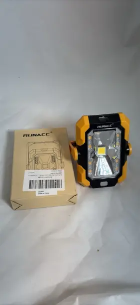 X002jvcbdb Runacc Led Solar Portable Cordless Worklight Yellow Black Free Standing Plastic