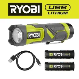 Ryobi 033287225507 Usb Lithium Compact Flashlight Kit With 2.0ah Battery