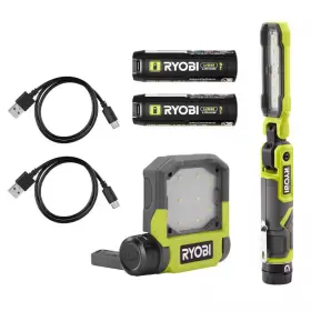 Ryobi 313108231239 Usb Lithium Cordless Inspection Flashlight And Pivoting Led 3-mode Flip Light Ki