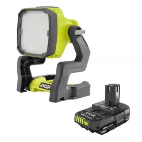 Ryobi 445000485403 One 18v Hybrid Led Work Light With 2.0 Ah Lithium-ion Battery