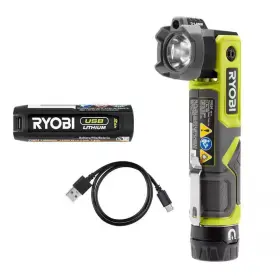 Ryobi 445001155152 Usb Lithium Pivoting 625 Lumens Head Light Kit With 2.0 Ah Battery