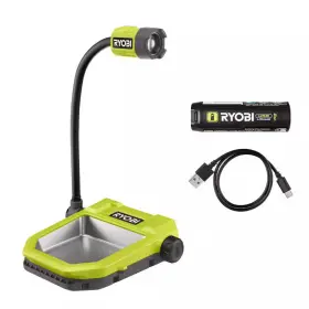 Ryobi 445044791775 Usb Lithium Cordless Led Magnetic Tray Kit With 2.0 Ah Battery And C