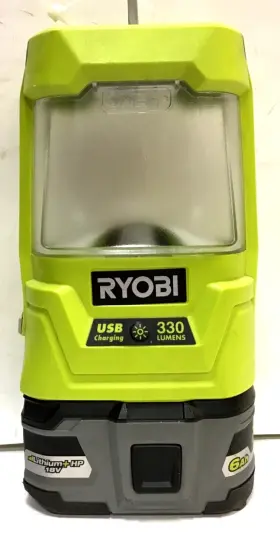 580678 Ryobi Ma3 18v One P781 Cordless Area Light Usb Port 330 Lumens 6ah Batt