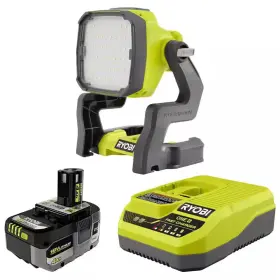 Ryobi 711181147131 One 18v Hybrid Led Work Light With High Performance 4.0 Ah Battery And