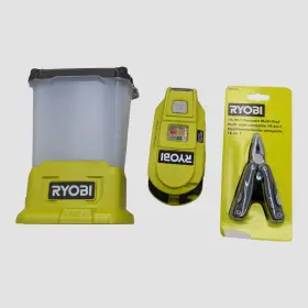 Ryobi 711181608762 Cordless Led Area Light Radio/speaker Power Source And Compact Multi-tool