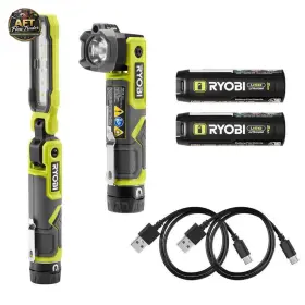 Ryobi Fvl56k-fvl54k Usb Lithium Cordless Inspection Flashlight Kit With Batteries