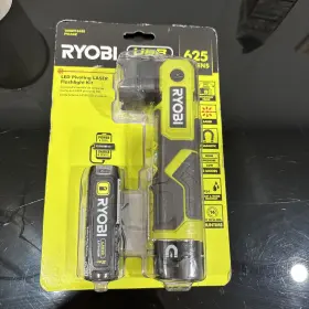 Pcl660k Ryobi Usb Lithium Led Pivoting Laser Magnetic Flashlight Kit 625 Lumens