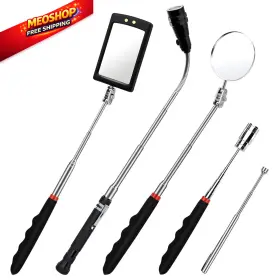 Sadifokply 762668660698 5 Pcs Telescoping Magnetic Pickup Tool Set With 1&15 Lb Rod Round