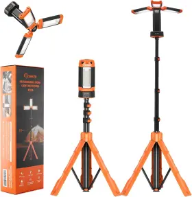 Saker 313050266280 Portable Camping Light With Stand 12000mah 73.2 Inch Rechargeable Work 3
