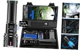 Us-s1007 Shadowhawk Flashlights High Lumens Rechargeable 1000000 Xhm90.2 10.0