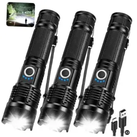 M082 Shenzhenbaiqianwandianzishangwuyouxiangongsi 990 000lm Rechargeable Flashlights High Lumens Pack Super Bright Led 3