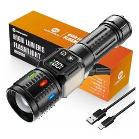 Les06a Shenzhenshizihengliankejiyouxiangongsi Rechargeable Flashlights High Lumens 10000 Super Bright Led Flash Light 1 Pack
