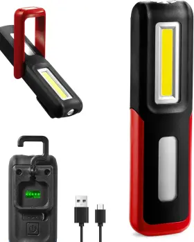 Shinrow 313028565506 Rechargeable Led Work Light With Magnetic Base Portable Task Inspection Trouble