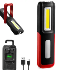 Shinrow 799460560949 Rechargeable Led Work Light With Magnetic Base Portable Task Inspection Troub