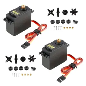 Spf21460 Sipytopf 2pcs Mg995 Micro Servo Motor 180 Metal Gear 20kg Digital High Speed