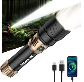 B0dpcbxnl6 Skyfire 1097 Rechargeable Flashlight 2000lm 5000mah Waterproof Led Tactical
