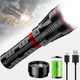 Skyfire B0f93p7zn4 Brightest Flashlights High Lumens Ignition Lens20000mah Super Bright