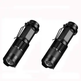 B072m79f71 Skysted 2pk A300 Mini 300lm Zoomable Pocket Flashlight Aa