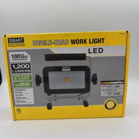 Smart Electrician 748252513915 1200 Lumens Led Single-head Work Light Portable 6ft Power Cord