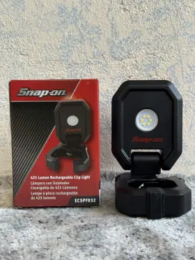 Ecspf032g Snap-on New Red 425 Lumen Magnetic Rotating Rechargeable Clip Light