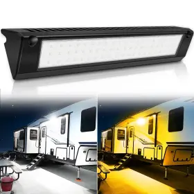 Mic-00-139 Snowyfox Led Rv Exterior Porch Utility Light Waterproof 10-30v Dc Low Current 13 Inch Ligh
