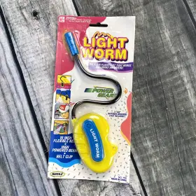 Srm 051231007009 Nip Vintage 1994 Light Worm 10 Inch Flexible Yellow Belt Clip Runs On Battery
