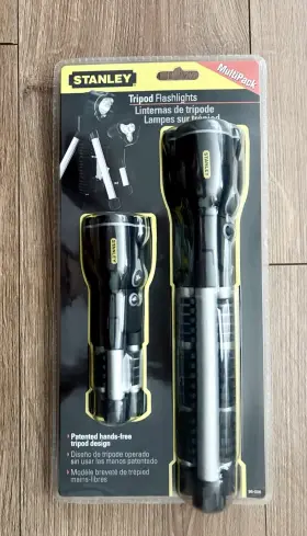 96-006 Stanley 076174960068 Tripod Flashlights Multi Pack Nos Unopened Original Package