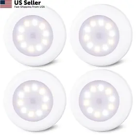 Star-spangled Us-8018-wh4 Star-spangled 4 Pack 3.1 Inch Round 3 Colors