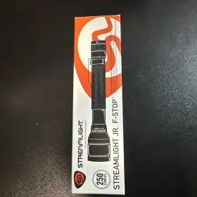 Streamlight 71703 New Jr. F-stop Black 250 Lumen Flashlight -