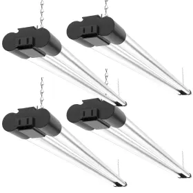Sunco Lighting 810000077458 40w 260w Led Shop Light For Workshop Garage 4ft Plug In Frosted Lens L