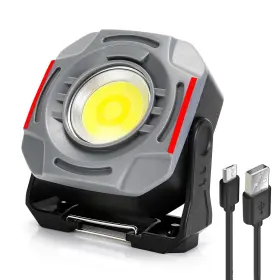 Sunpro 734896242595 Rechargeable Magnetic Work Light - Portable Dimmable Floodlight For Camping