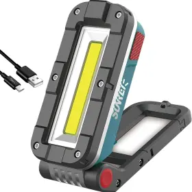 Sunrei 767793023769 Led Rechargeable Magnetic Work Lights 1000 Lumens Base And Hanging