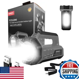 B0dgt2rbm5 Sunrei Rechargeable Led 1500lm Flashlight 8 Light Modes Portable Camping