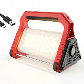 Sunrei Su-sw1800-red Led Rechargeable 2000lm Magnetic Work Lights Cob Mechanic 4 Modes Ad