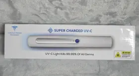 0711 Super Charged Uv-c Light Kills 99.99% Germs New 4 Aa Battery Operated