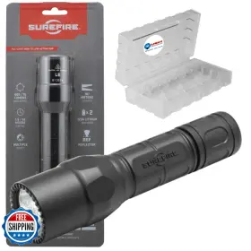 B07s1xbqd2 Surefire G2x Le Compact Led Flashlight 600 Lumen Tactical Light Black Bundle A