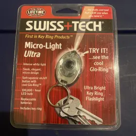 Swiss Tech 760750500419 Micro-light Ultra Led Key Chain Flashlight Mlcsmx-u